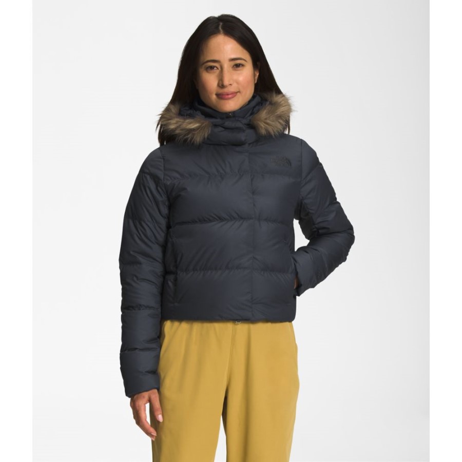 נשים New Dealio מעיל פוך קצר אפור