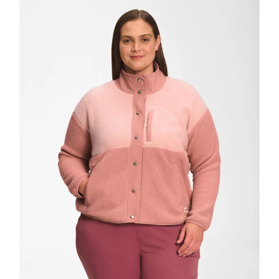 נשים פלוס מעיל צמר קרגמונט עלה שחר הפנים הצפונית