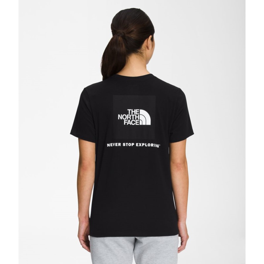 נשים תיבת שרוול קצר Nse טי שחורה הפנים הצפונית