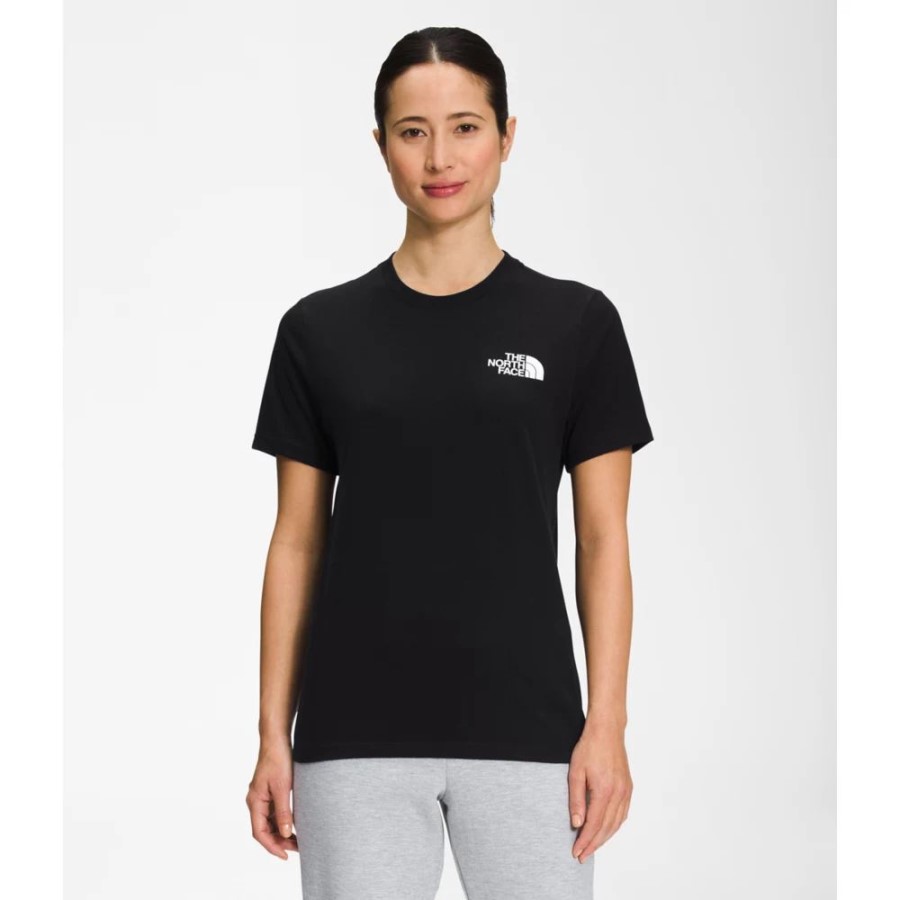 נשים תיבת שרוול קצר Nse טי שחורה הפנים הצפונית