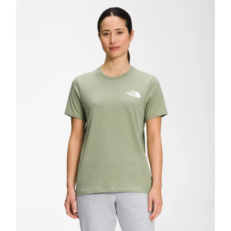 נשים תיבת שרוול קצר Nse טי תה ירוק הפנים הצפוני