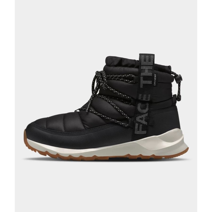 נשים Thermoball מגפיים עמיד למים שרוכים שחור הפנים הצפוני