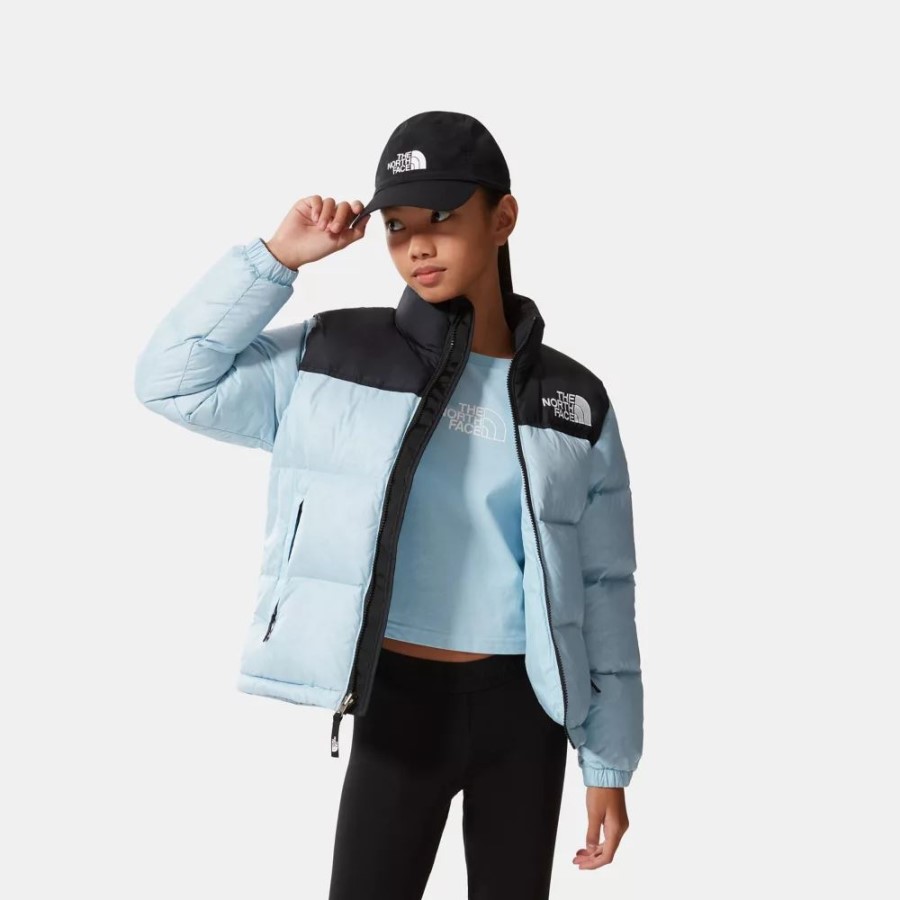 בטא כחול לבני נוער 1996 ז\'קט רטרו Nuptse The North Face