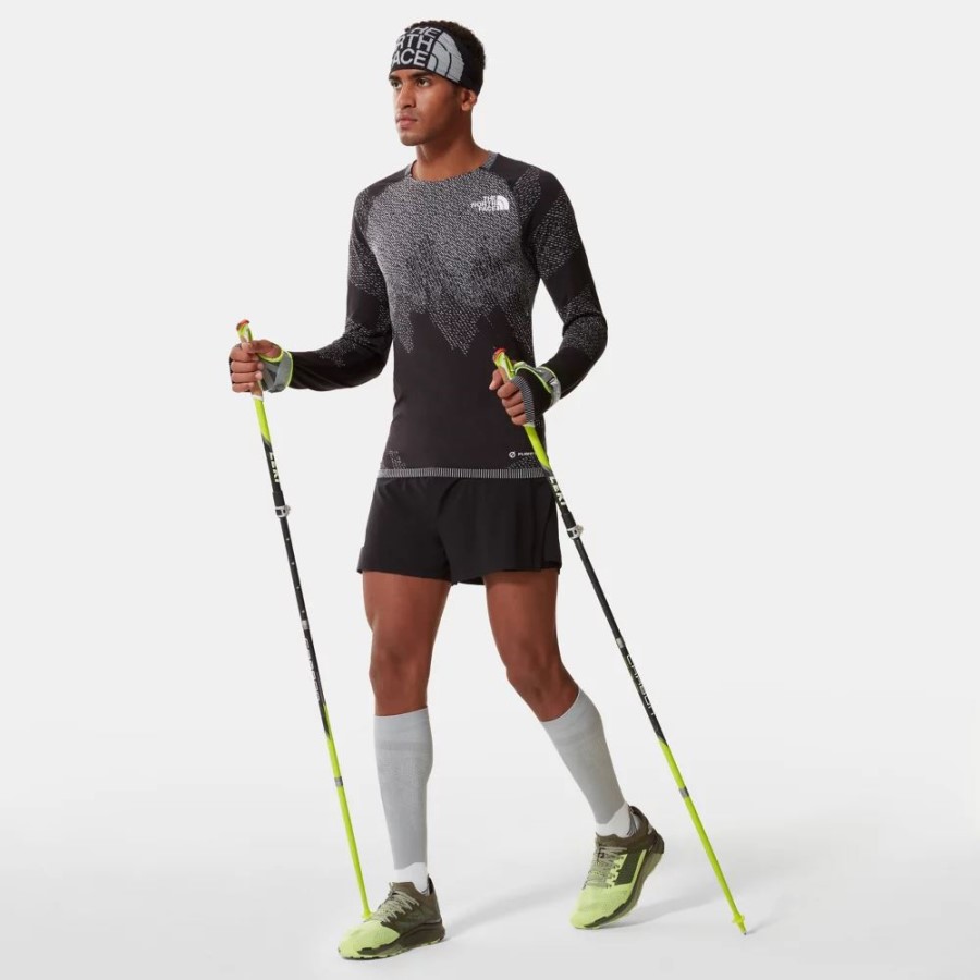 Black The North Face גברים מכנסיים קצרים 2 ב-1