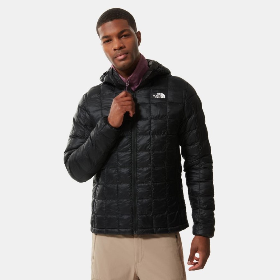 Black The North Face גברים Thermoball מעיל אקולוגי