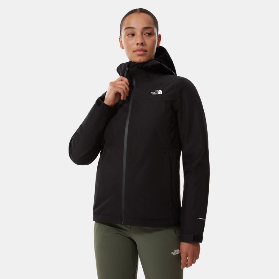 Black The North Face נשים Dryzzle ז'קט מבודד אור עתידי