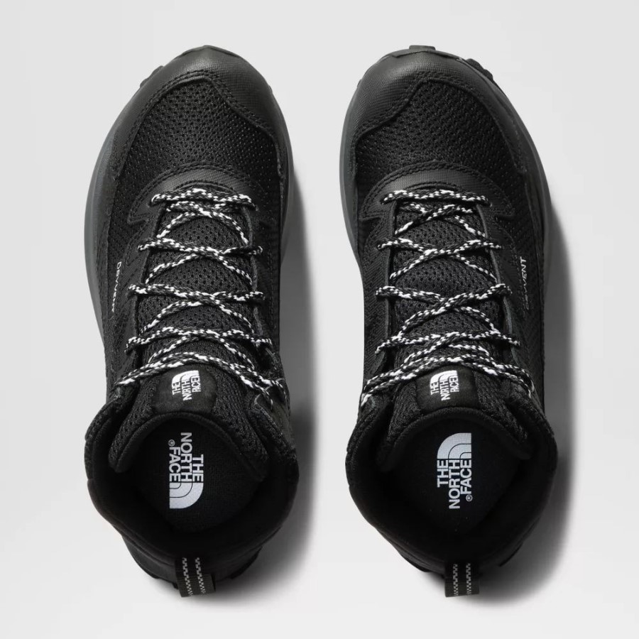 Black The North Face Youth Fastpack עמיד למים נעלי הליכה באמצע