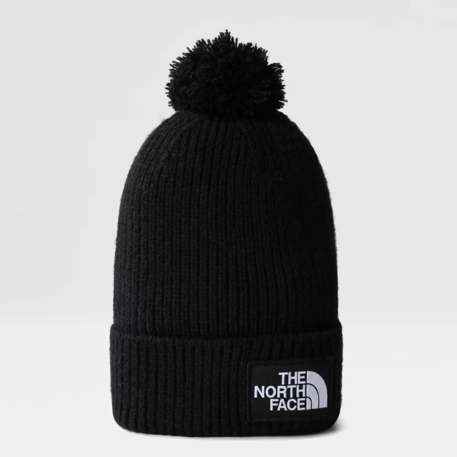 תיבת לוגו שחור Tnf Pom Beanie The North Face