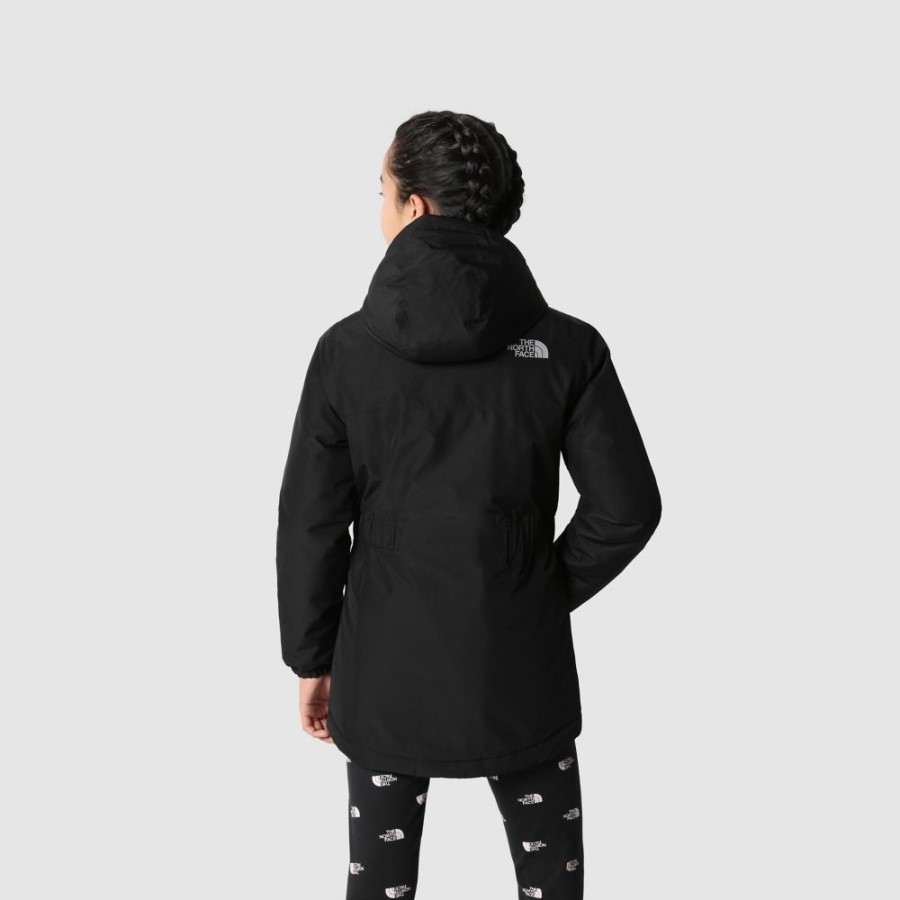 בנות Hikesteller מבודד פארקה שחורה הפנים הצפונית