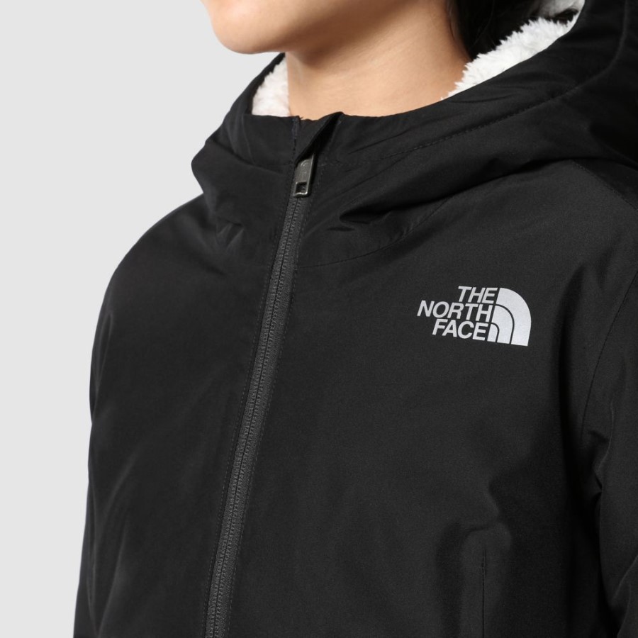 בנות Hikesteller מבודד פארקה שחורה הפנים הצפונית