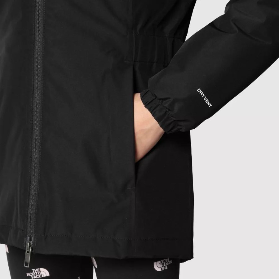 בנות Hikesteller מבודד פארקה שחורה הפנים הצפונית