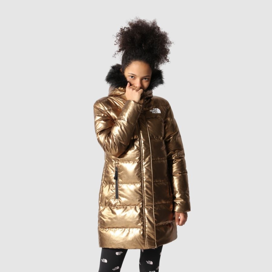 בנות צפונה למטה עם קפוצ'ון פארקה הצפון פנים אלון מתכתי