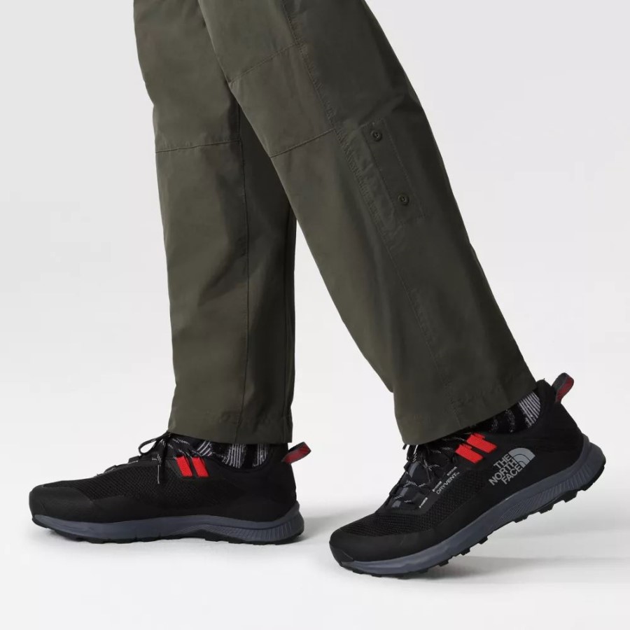 גברים אפורים נעלי הליכה עמיד למים צלע הצפון