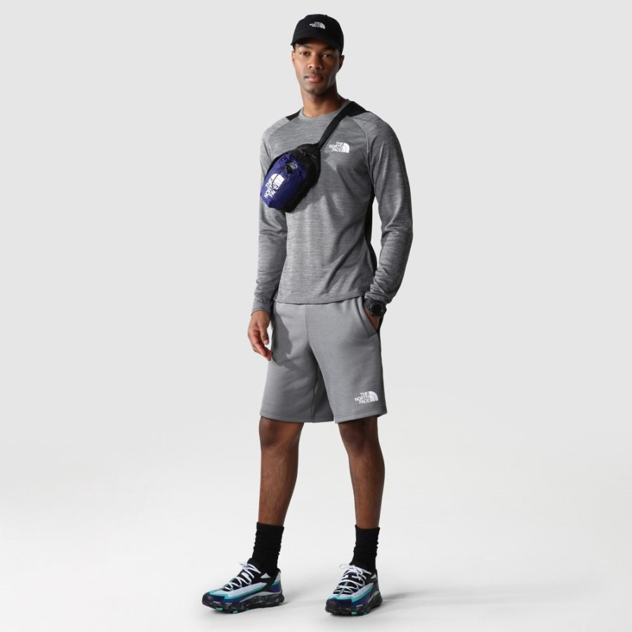 גברים אפורים אימון מכנסיים צמר בצפון הפנים