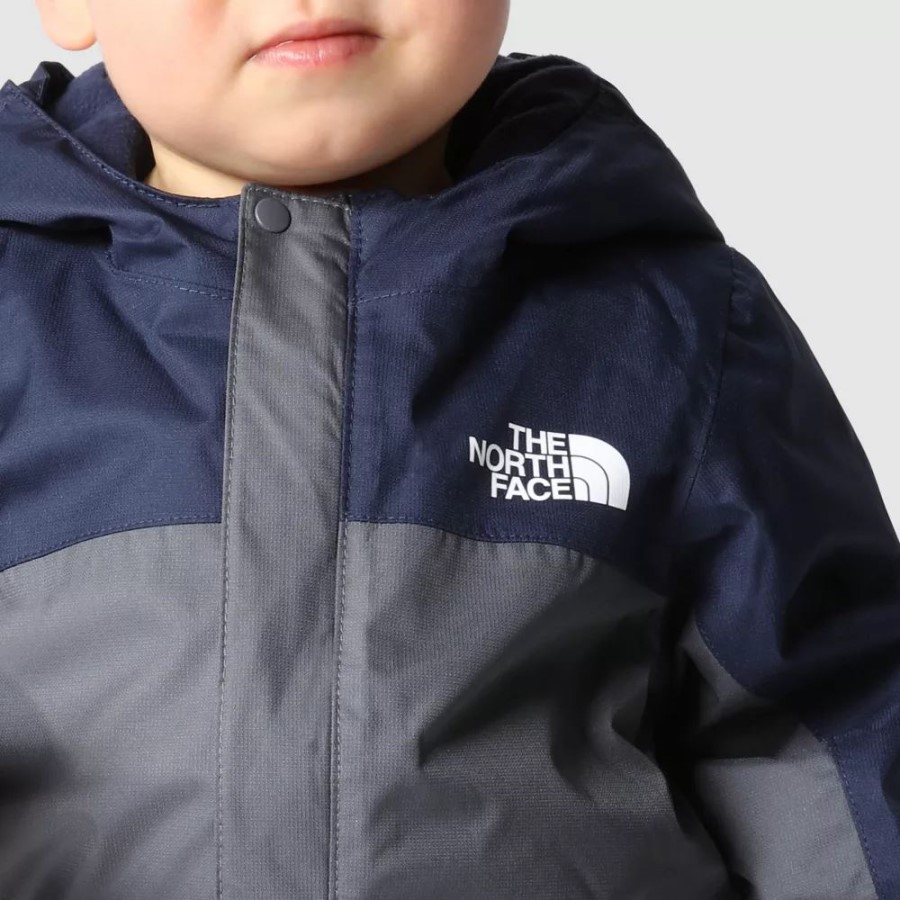 אפור ה-North Face גשם תינוק חורף חתיכה אחת
