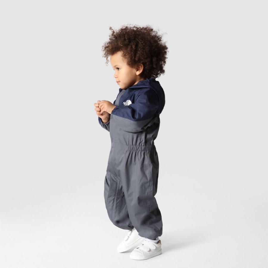 אפור ה-North Face גשם תינוק חורף חתיכה אחת