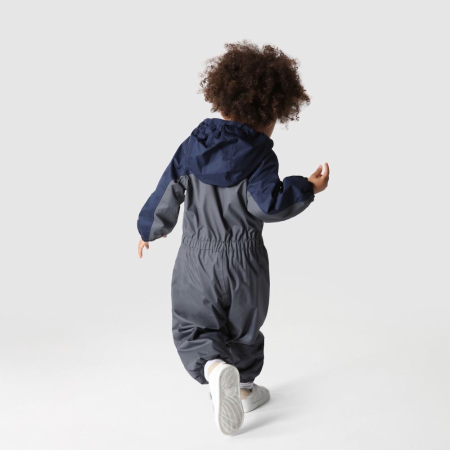 אפור ה-North Face גשם תינוק חורף חתיכה אחת