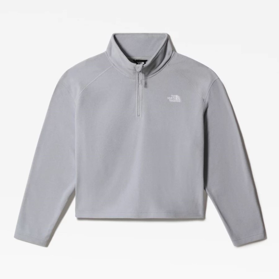 גריי The North Face נשים פלוס סייז קרחון קצוץ פליס