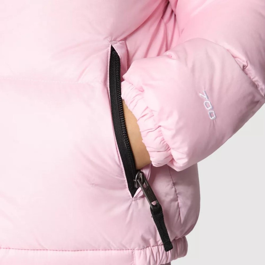 ילדים 1996 ז\'קט רטרו Nuptse The North Face Cameo ורוד חדש