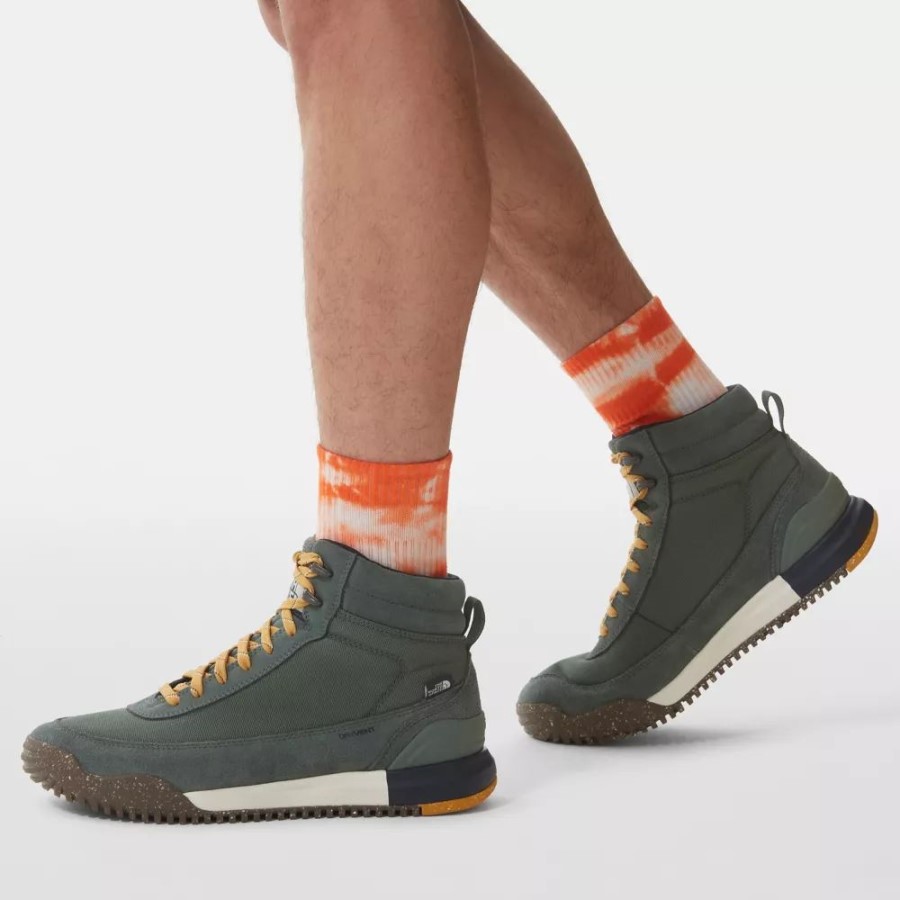 גברים חזרה לברקלי השלישי מגפי רחוב טקסטיל זר ירוק החזית הצפונית