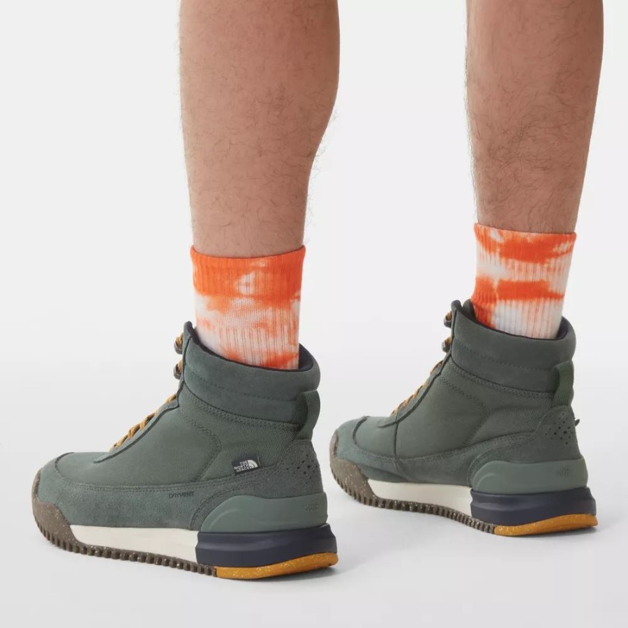 גברים חזרה לברקלי השלישי מגפי רחוב טקסטיל זר ירוק החזית הצפונית