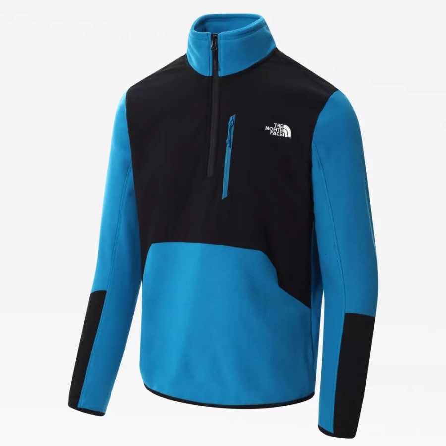 Men Glacier Pro 1/4 צמר Zip Banff Blue The North Face