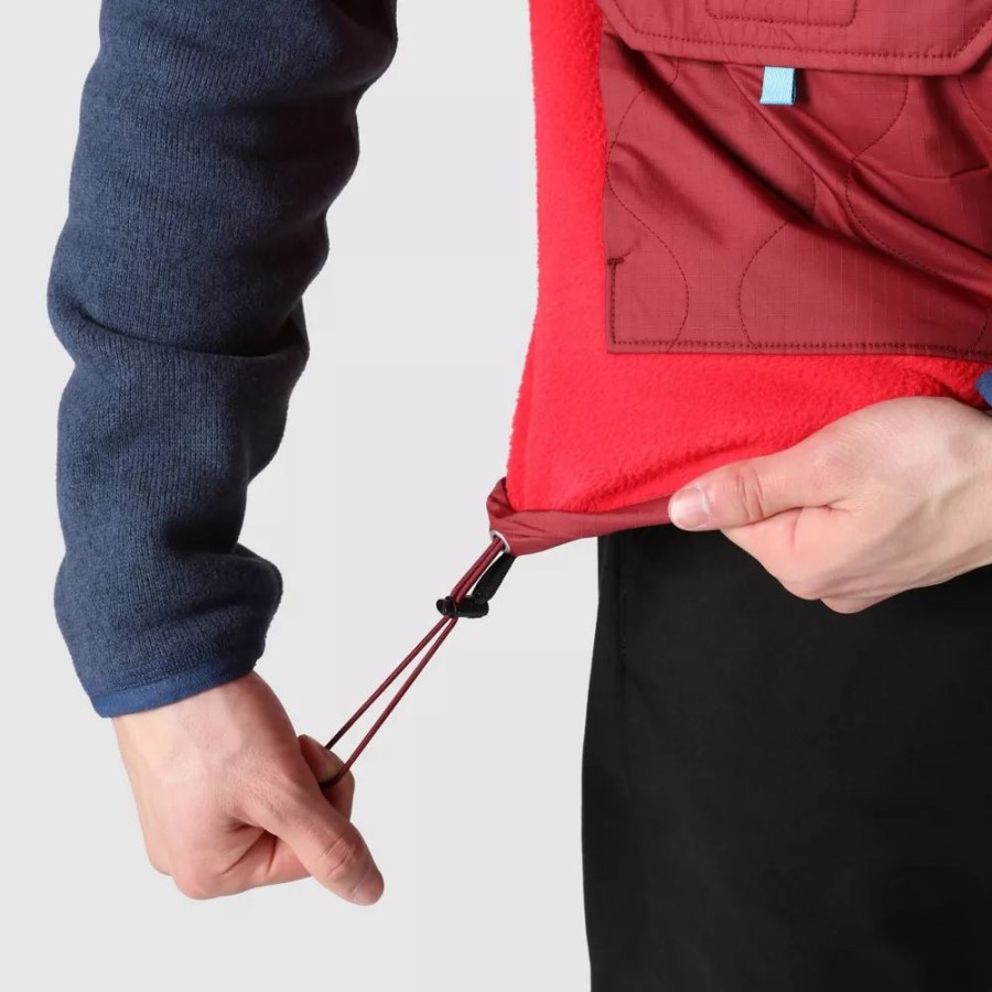 גברים רויאל קשת צמר ג\'ילט הפנים הצפוני אדום