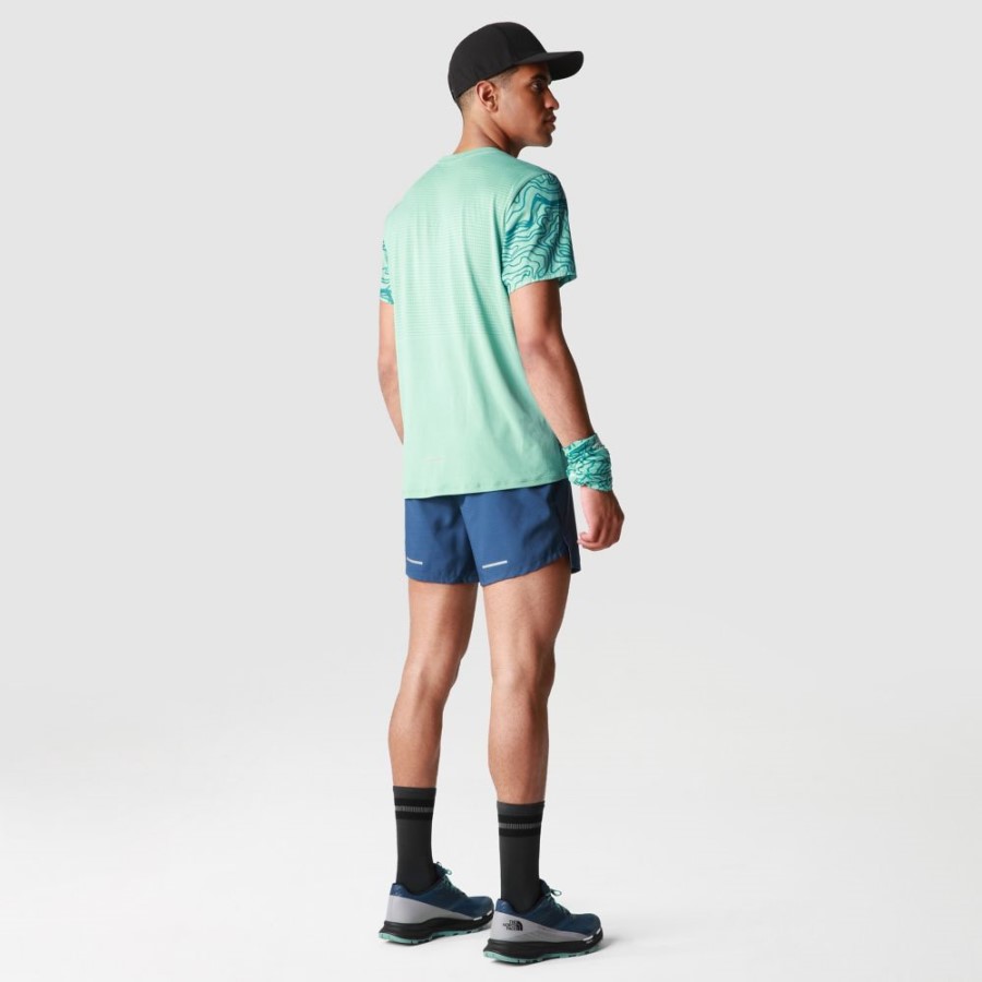 גברים מכנסיים קצרים של זריחה הצפון פנים כחול מוצל חדש