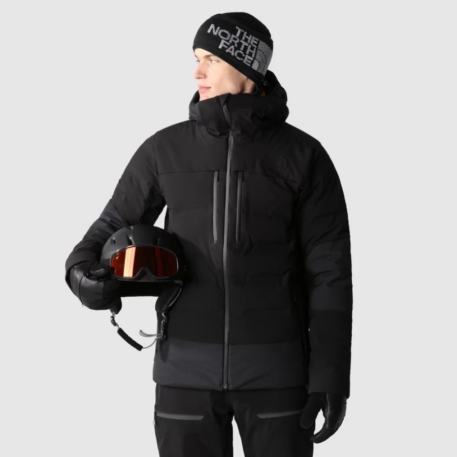 גברים תוקף מעיל פוך שחור הפנים הצפוני