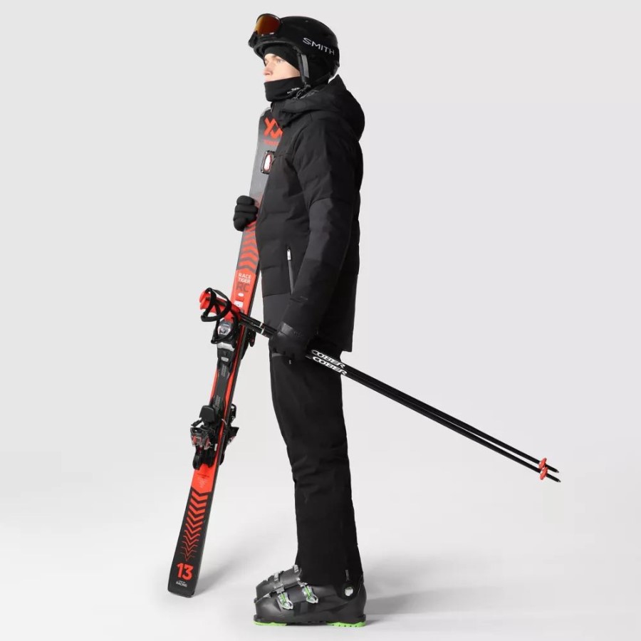 גברים תוקף מעיל פוך שחור הפנים הצפוני