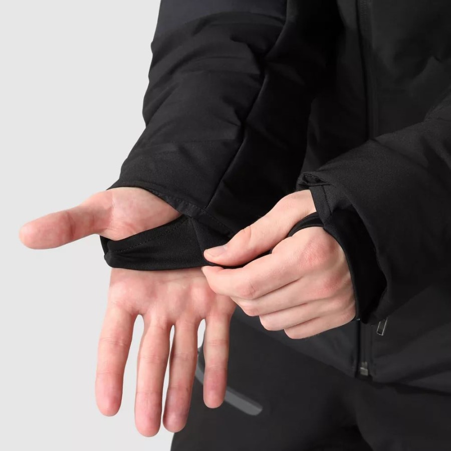 גברים תוקף מעיל פוך שחור הפנים הצפוני