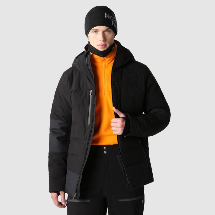 גברים תוקף מעיל פוך שחור הפנים הצפוני