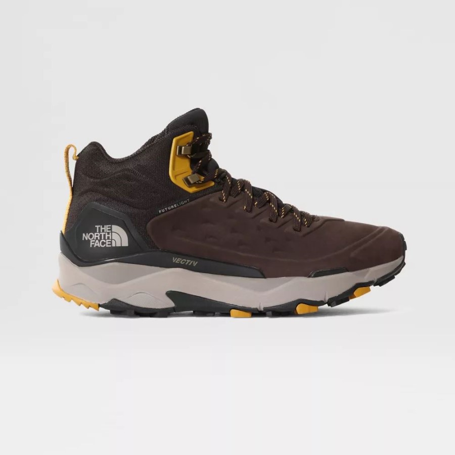 גברים Vectiv Futurelight Exploris עור נעלי הליכה החזית הצפונית Deepbrwn