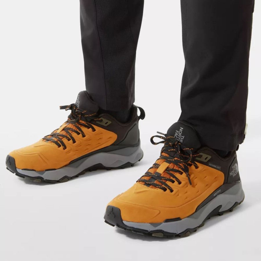 גברים Vectiv Futurelight Exploris עור נעלי טיולים סיטרין צהוב הפנים הצפוני