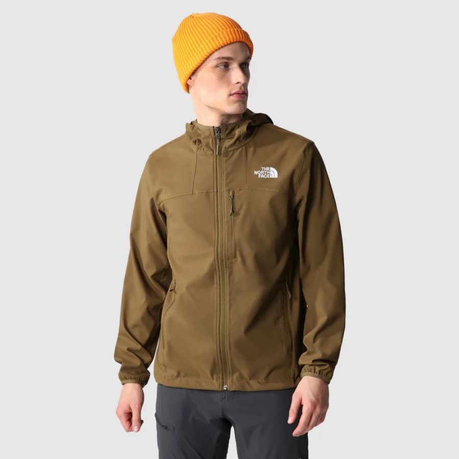 צבאי Olive The North Face גברים ז'קט קפוצ'ון זריז