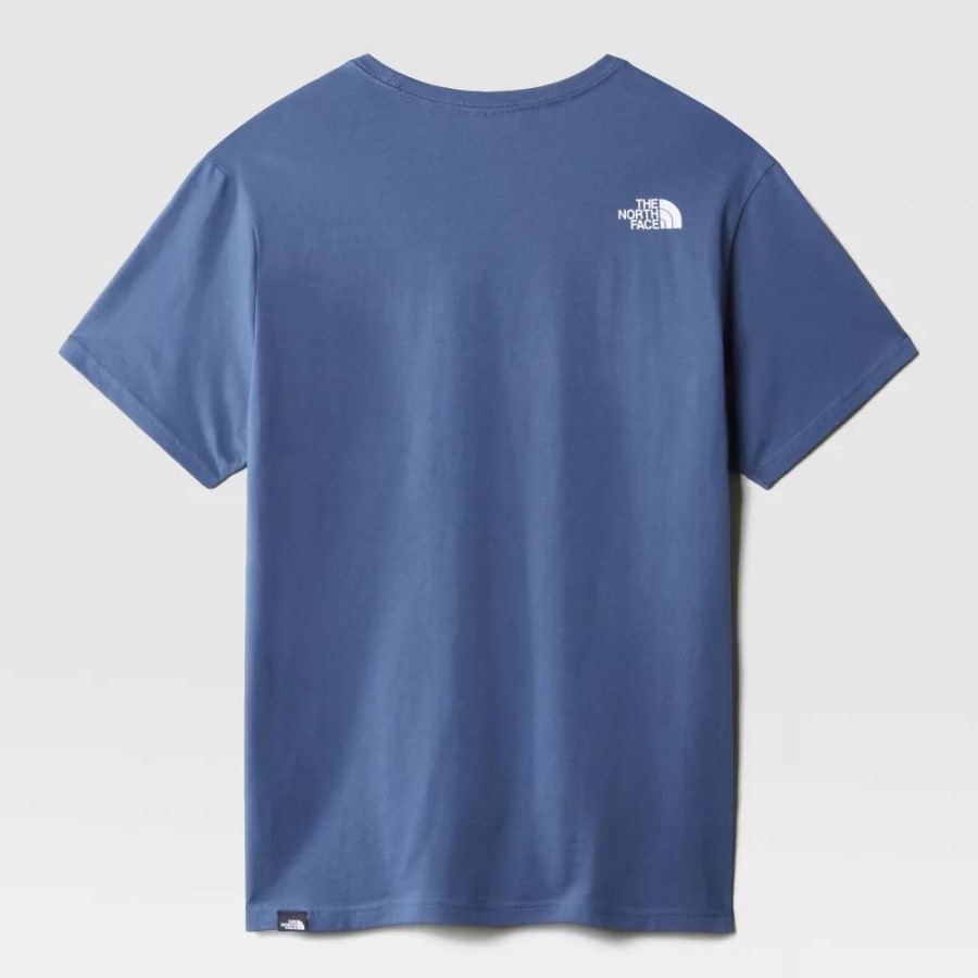 גברים כחולים מוצלים חולצת טריקו משובחת הצפון פנים