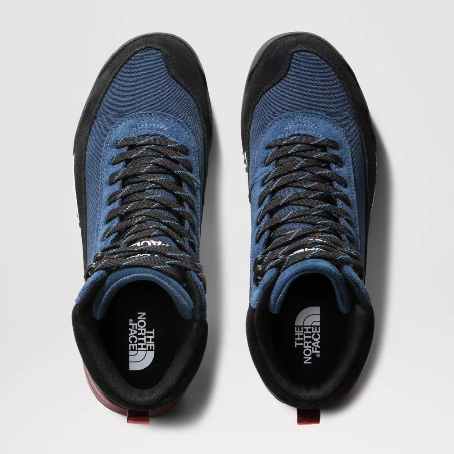 Shady Blue The North Face גברים חזרה למגפי רחוב Berkeley III טקסטיל