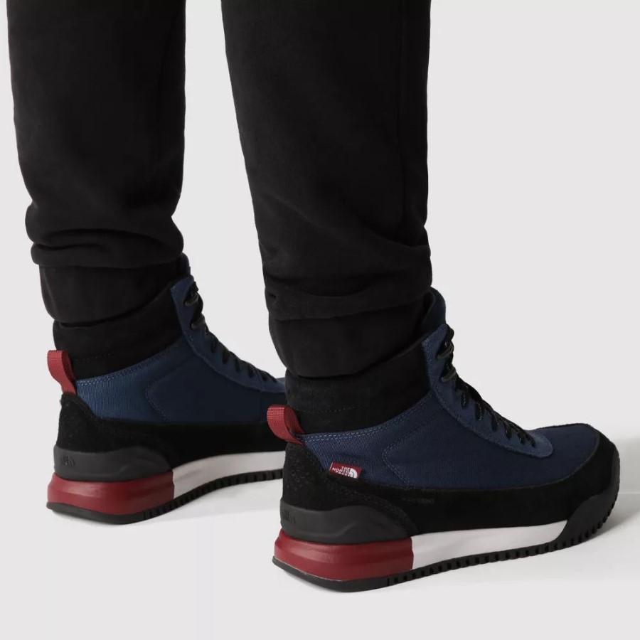 Shady Blue The North Face גברים חזרה למגפי רחוב Berkeley III טקסטיל