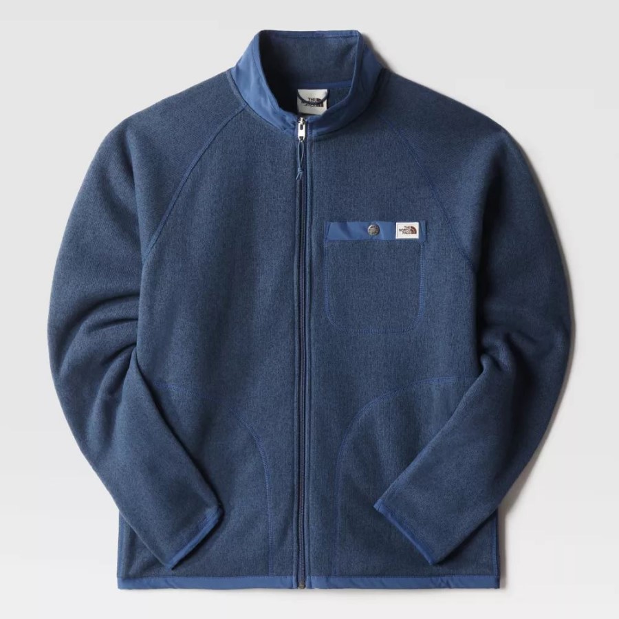 Shady Blue The North Face גברים Gordon Lyons מעיל צמר