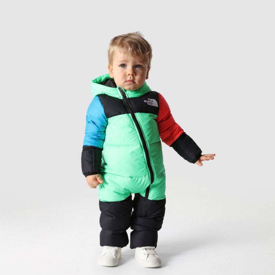 The North Face Baby 1996 רטרו Nuptse חתיכה אחת כלורופיל ירוק