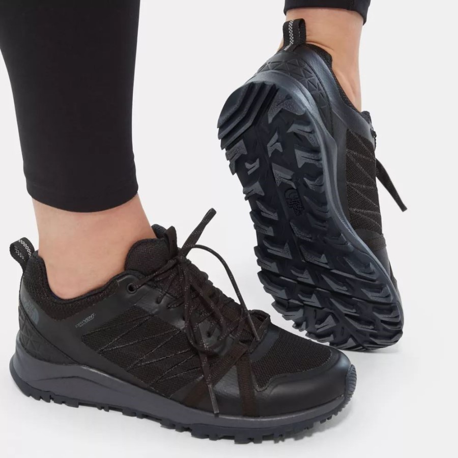 The North Face נשים שחורות Litewave Fastpack Ii נעלי הליכה עמידות למים