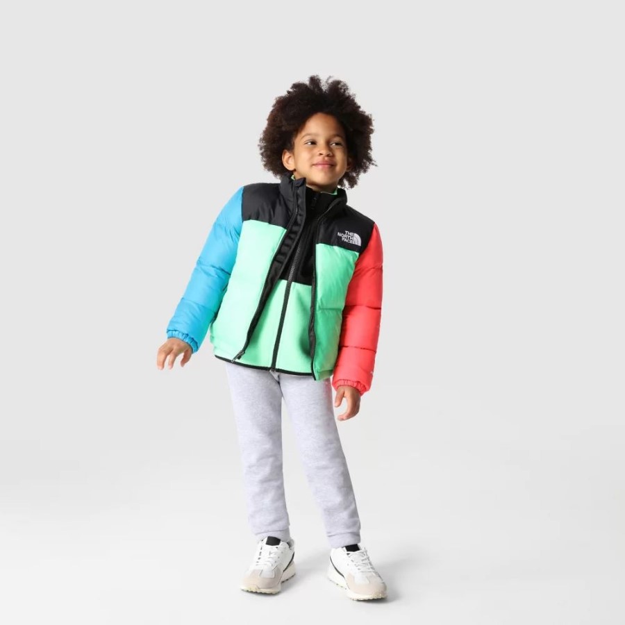 ז\'קט דנאלי לילדים ב-North Face כלורופיל ירוק