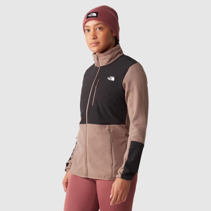 החזית הצפונית בצבע חום עמוק נשים דיאבלו צמר שכבת ביניים