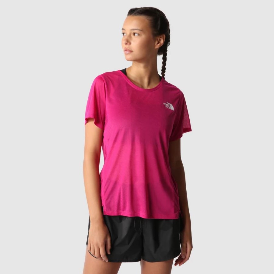 חולצת טי שירט נשים זריחה ורוד פוסקיה