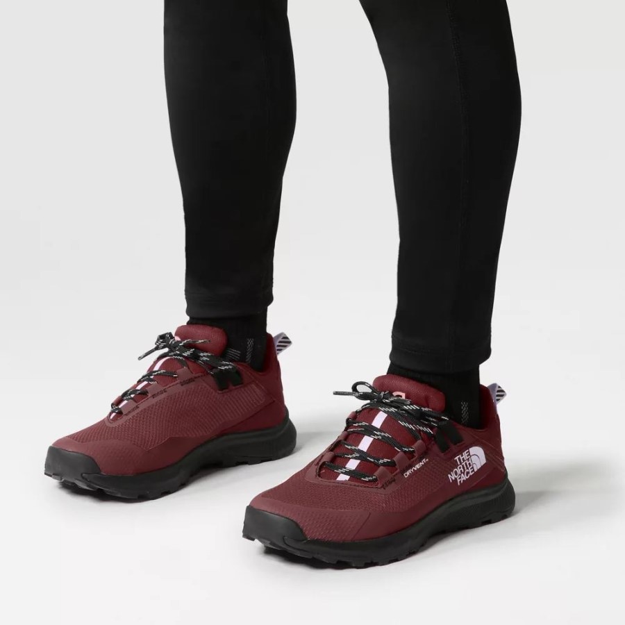 The North Face ג\'ינג\'ר שחור נשים נעלי הליכה עמידות למים