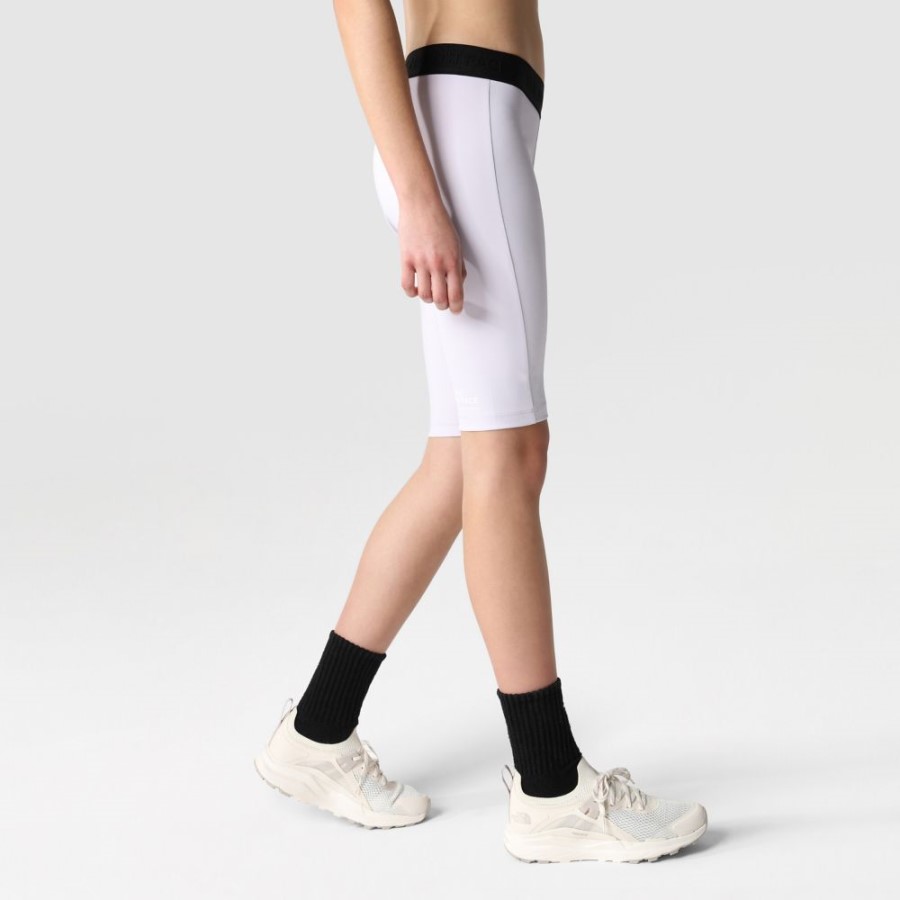 The North Face נשים ערפל לבנדר מתאמנות מכנסיים קצרים בגזרה גבוהה