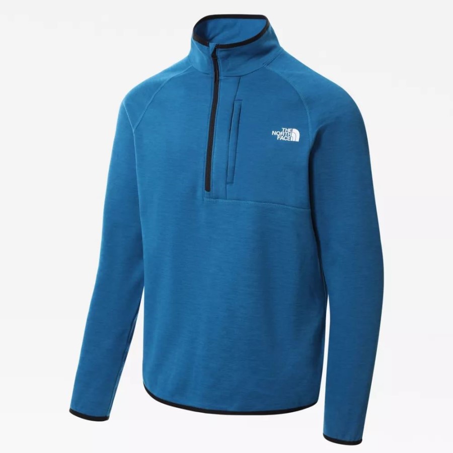 The North Face Men Canyonlands מעיל צמר רוכסן באנף כחול