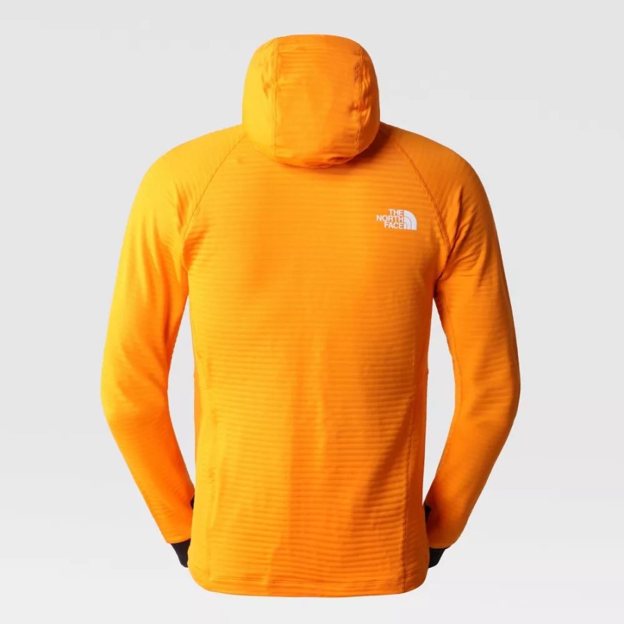 The North Face גברים Circadian מעיל פליס כתום שחור