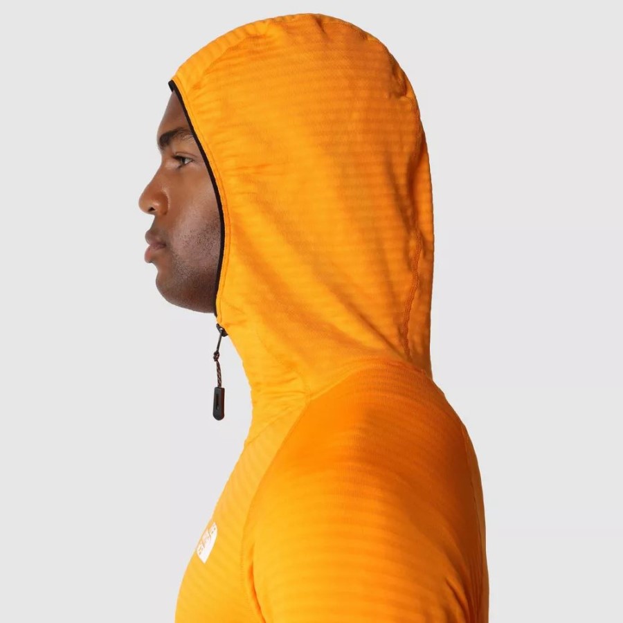 The North Face גברים Circadian מעיל פליס כתום שחור