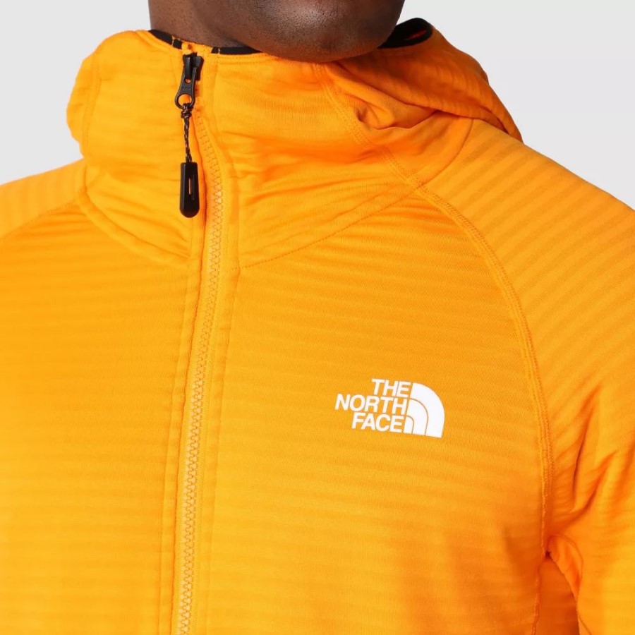 The North Face גברים Circadian מעיל פליס כתום שחור